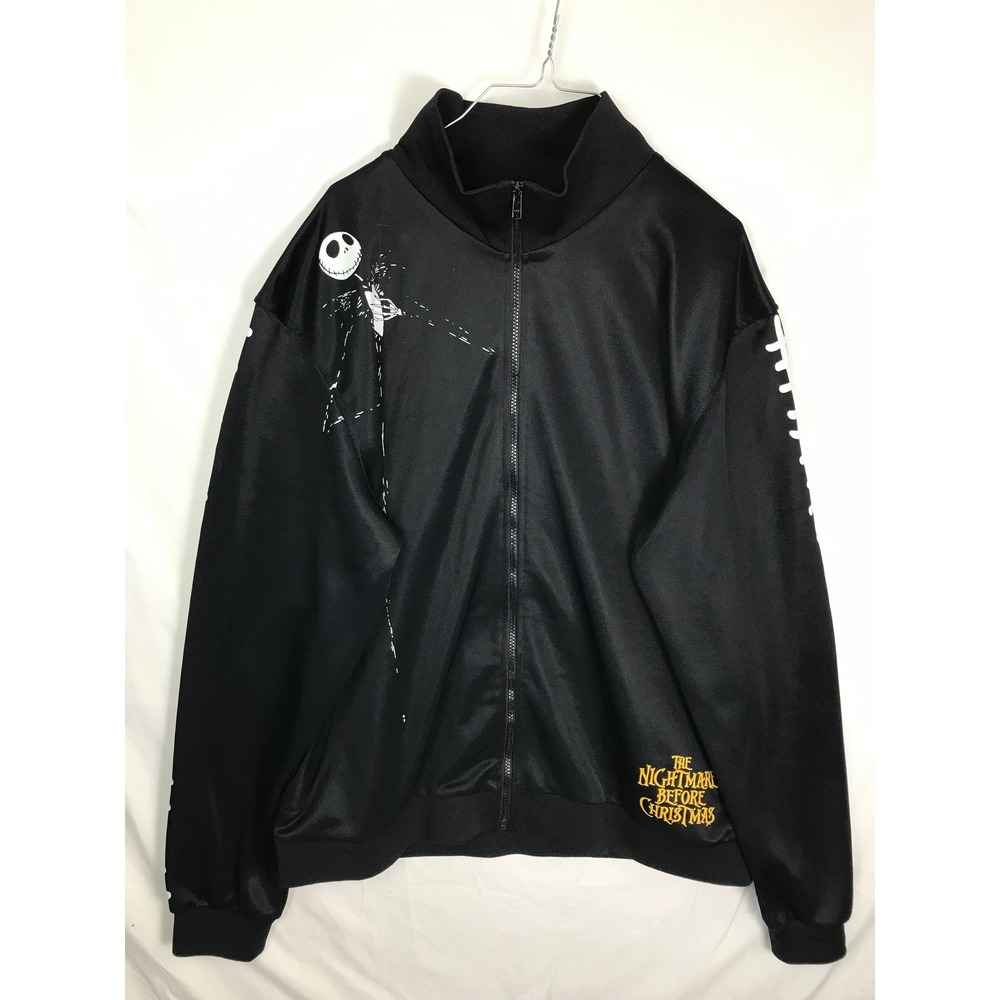 Disney Nightmare Before Christmas Jack Skellington Track Jacket Black Mens 2X